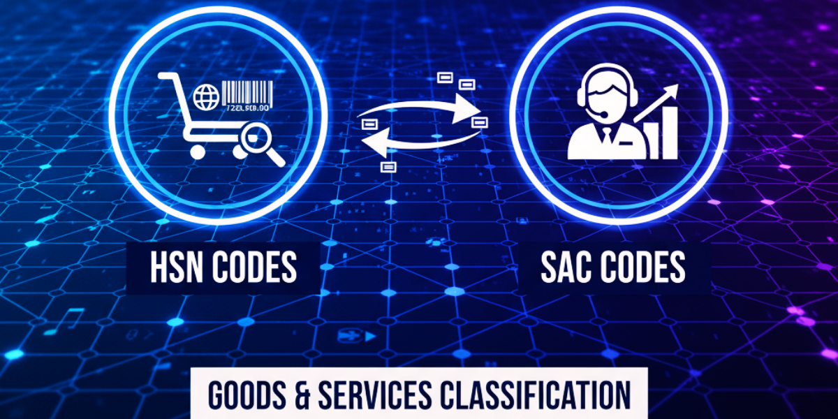 "Visual representation of HSN and SAC codes in GST, highlighting classification importance. Use the Best Free GST HSN Code Finder Tool for accuracy."